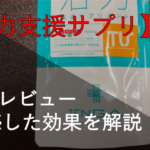 【徹底レビュー】活力支援サプリを飲んで検証してみた